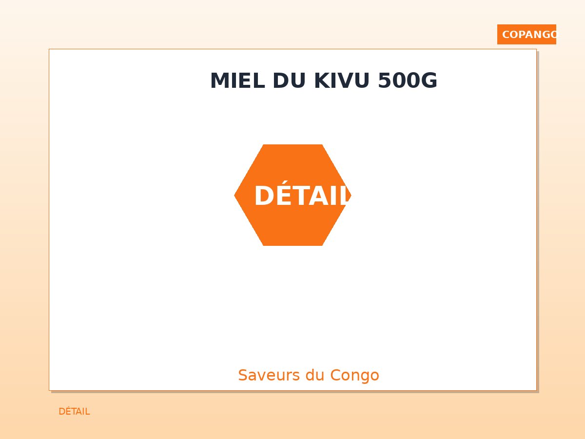 Miel du Kivu 500 g - Photo 2