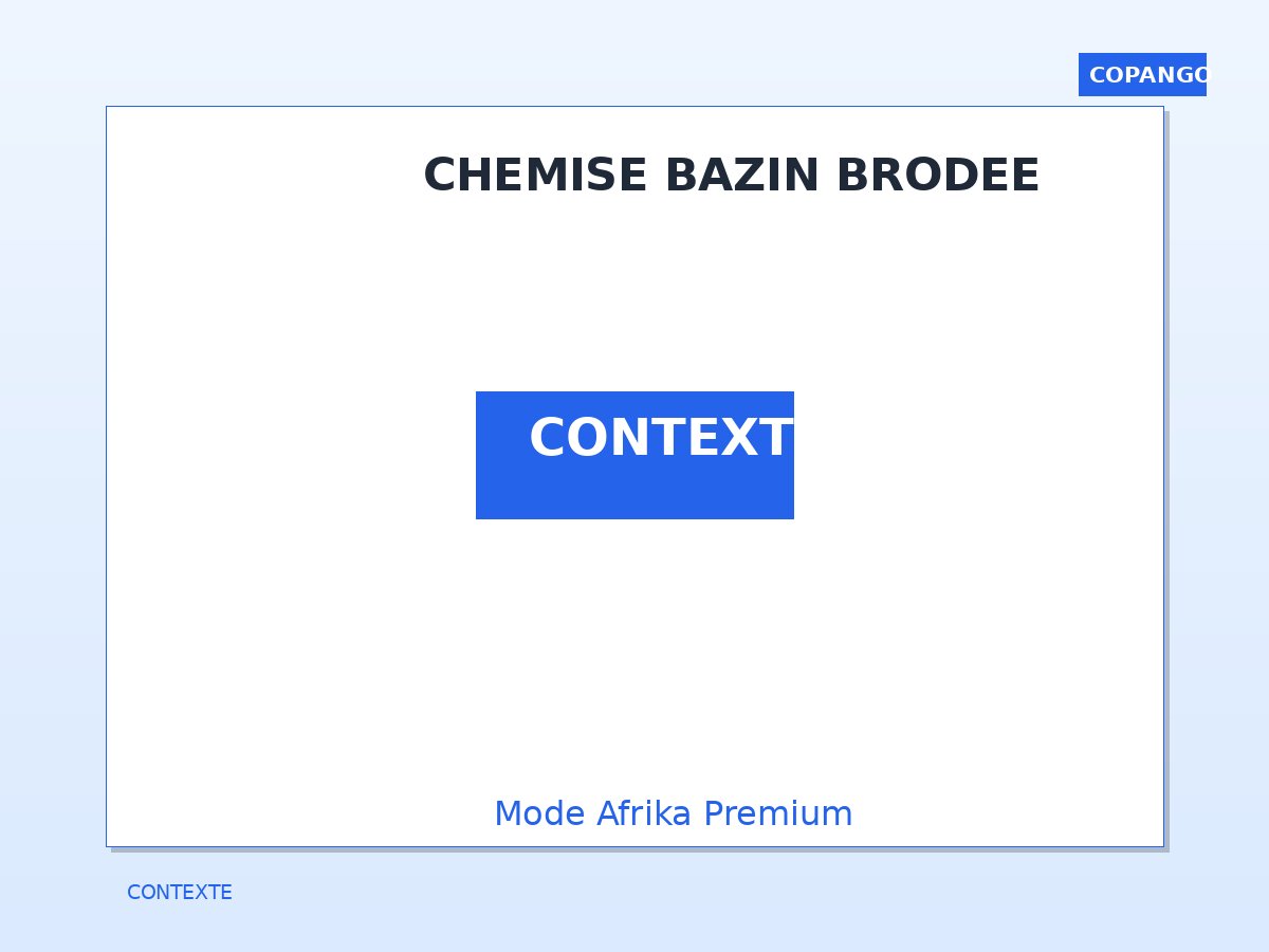 Chemise bazin brodée - Photo 3